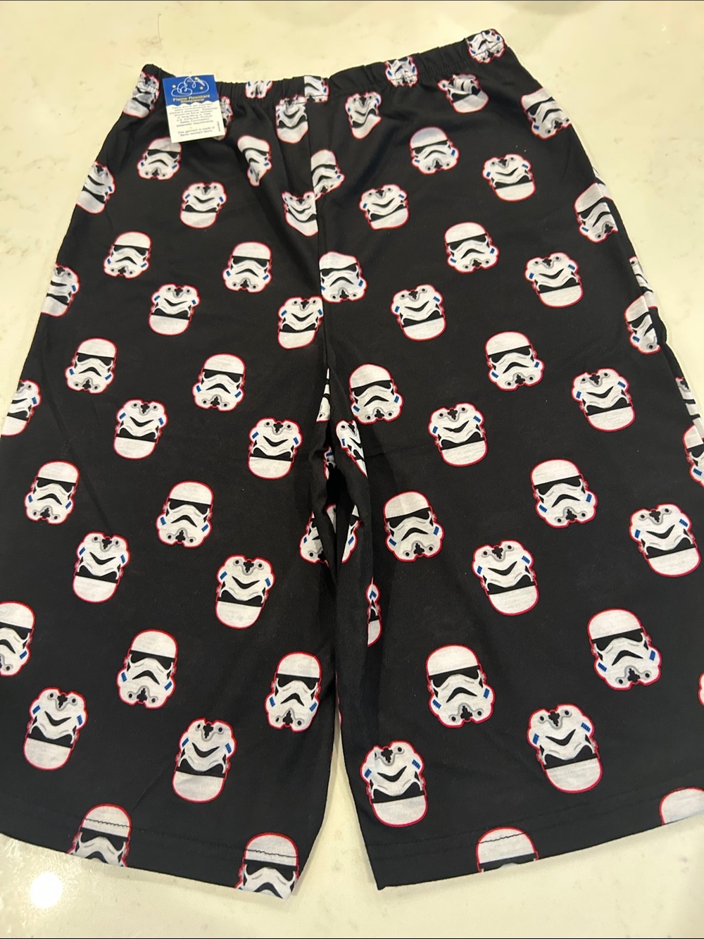 Star Wars Black Kids Stormtrooper Helmet PJ Shorts with Red Accents